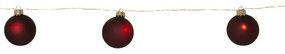 Vínovočervená svetelná dekorácia s vianočným motívom ø 6 cm Bliss – Star Trading