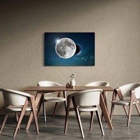 Obraz - Zem v zákryte Mesiaca (90x60 cm)