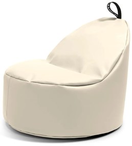 Béžový sedací vak z imitácie kože Round L – So Soft?