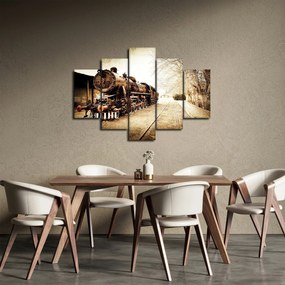 Obraz - Historická lokomotíva (150x105 cm)