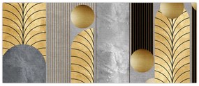 Obraz - Zlaté dekory (120x50 cm)