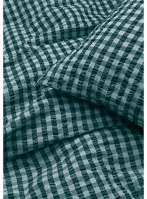 Zelené/modré krepové obliečky na jednolôžko 140x200 cm Bæk&amp;Bølge – JUNA