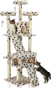 Škrabadlo pre mačky Hawaj 170 cm tlapkový vzor