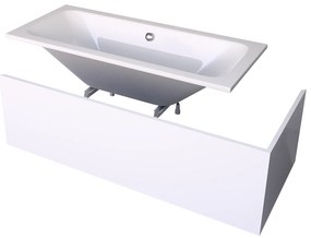 Gamma Standard, akrylátová vaňa 160x70x40 cm, biela lesklá, GMA-WAN-KS-16070