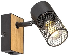 Rabalux 71151 - Nástenné bodové svietidlo METTA 1xE14/40W/230V dub