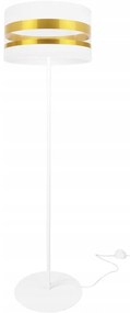 Stojacia lampa Intense Gold, 1x textilné tienidlo (výber zo 6 farieb), (výber z 3 farieb konštrukcie), (fi 35cm), o