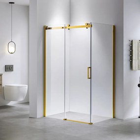 BPS-koupelny Obdĺžnikový sprchový kút HYD-OK203C 120x80 zlatý/transparent - bez vaničky
