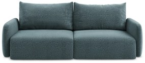 Tyrkysovomodrá rozkladacia/s úložným priestorom pohovka 238 cm Kalena – Makamii