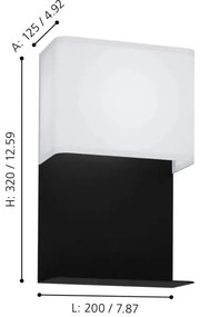Eglo 99069 - LED Nástenné svietidlo GALDAKAO LED/5,4W/230V