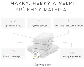 Uterák Classic 50 x 100 cm hnedý, 100% bavlna