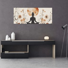 Obraz - Oranžová jóga (120x50 cm)