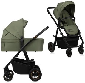 Lionelo - Kombinovaný kočík 2v1 AMBER PLUS Zelený les