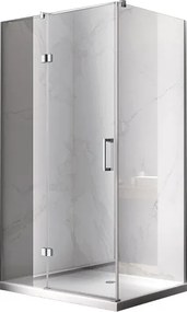 BPS-koupelny Obdĺžnikový sprchovací kút HYD-OK03D 120x100 chróm/transparent - bez vaničky