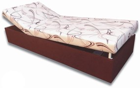 Jednolôžková posteľ (váľanda) 80 cm Darcy (Tmavohnedá 40 + Sand 10). Akcia -8%. Vlastná spoľahlivá doprava až k Vám domov. 793072