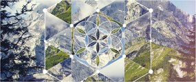 Obraz - Geometrický obrazec (120x50 cm)