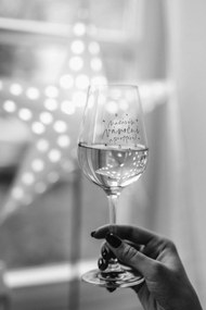 Bella Rose Pohár na víno Nasávám vánoční atmosféru + vianočná krabička – CZ