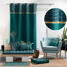Bavlnený záves v petrolejovej farbe 140x240 cm Artchic – douceur d'intérieur