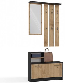 PREDSIEŇOVÁ STENA VANDA ŠEDÁ + DUB ARTISAN