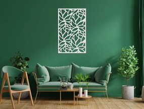 drevko Vyrezávaný obraz na stenu Listy Rozmer obrazu: 44,5 x 28 cm, Farba dekorácie: Čierna