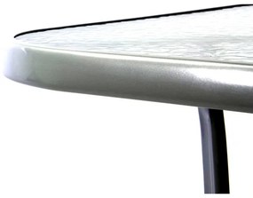 Záhradný ratanový stôl MOSLER tmavo sivý