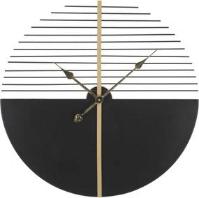Kovové nástenné hodiny Stick 60 cm čierne/zlaté