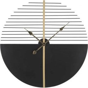 Kovové nástenné hodiny Stick 60 cm čierne/zlaté