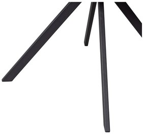 Koňakovohnedé čalúnené jedálenské kreslo s podrúčkami Fenne – WOOOD