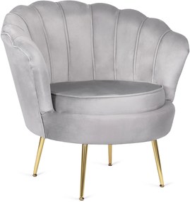 PROXIMA.store - Glamour kreslo ANGEL FARBA: sivá
