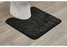 TENDANCE WC predložka Stones, 45x50 cm, čierna