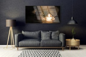 Obraz na akrylátovom skle Sviečka kamene umenie 120x60 cm