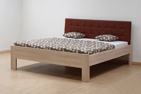 BMB DENERYS PARADISE - masívna buková posteľ 90 x 200 cm, buk masív + čalúnené čelo