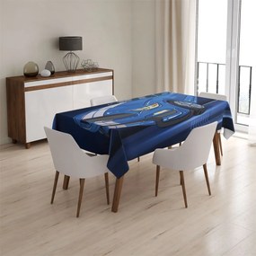 Sablio Obrus Mustang Modré pozadie s pruhmi - 130x130 cm