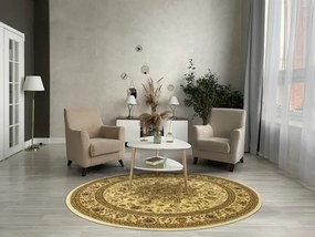 Koberec Super Rose D373A krémový / béžový kruh