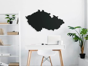 drevko Mapa ČR na stenu Rozmer obrazu: 37 x 65 cm, Farba dekorácie: Čierna
