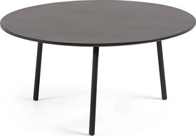 Čierny konferenčný stôl Kave Home Ulrich, ⌀ 70 cm