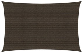 vidaXL Tieniaca plachta 160 g/m² hnedá 6x8 m HDPE