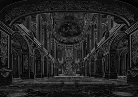 Fototapeta - Veľká sála,sála vo Versaille (152,5x104 cm)
