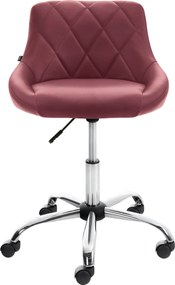 Pracovná stolička Lazio koženka - bordová
