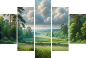 Obraz - Zelená krajina (150x105 cm)