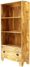 furniture-nabytek.cz - Knižnica do obývačky 90x180x35 z masívu mango