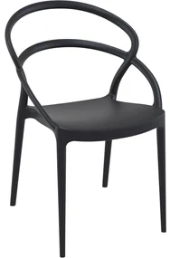 PIA záhradná stolička black