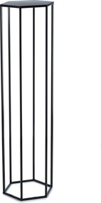STOJAN NA KVETINÁČ HEXA 100X24X28 CM ČIERNA