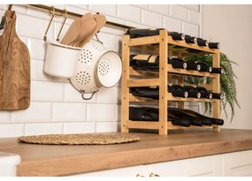 G21 Bambusový stojan na víno, 16 fliaš