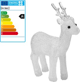 [in.tec]® Svietiaci sob - vianočná dekorácia - 40 LED