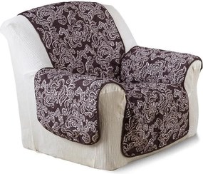 Prikrývky s opierkami čokoládové kreslo - sedák 57 cm