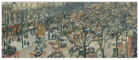 Obraz - Camille Pissarro, Boulevard des Italiens, Morning, Sunlight, reprodukcia (120x50 cm)