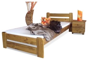 Maxi-Drew Manželská posteľ EUREKA (dub) - 200 x 120 cm + rošt