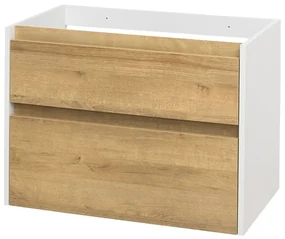 Mereo Mereo, Opto, kúpeľňová skrinka 81 cm, biela, dub, biela/dub, čierna, MER-CN931S