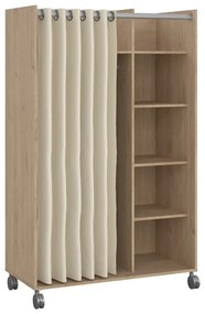 Šatníková skriňa v dekore duba v bielo-béžovej farbe 100x160 cm Kit – Tvilum