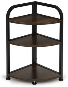 Wellhox Rohová regálová skriňa 3 police LOFT drevený roh